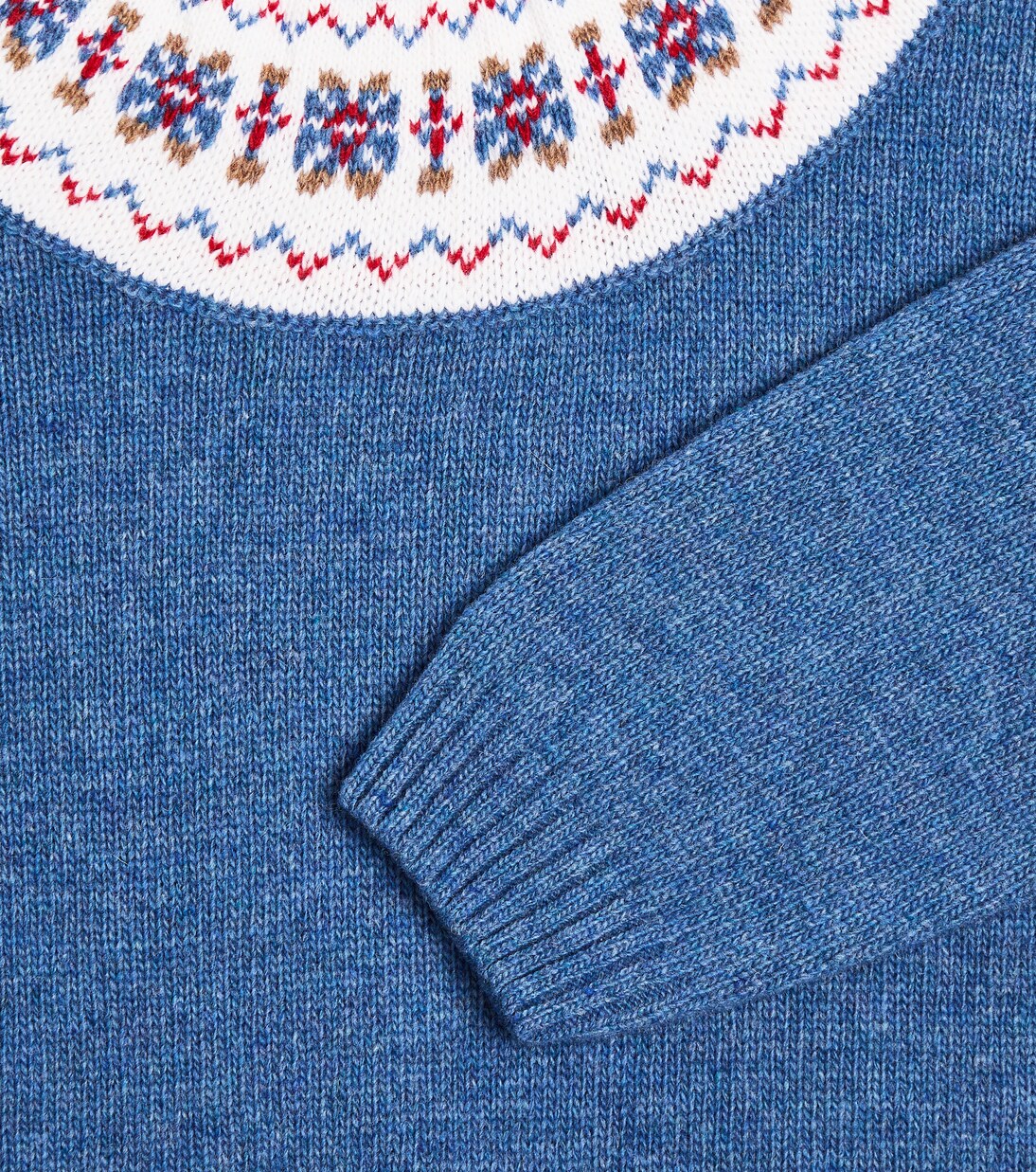 Pull intarsia en laine mélangée | La Coqueta
