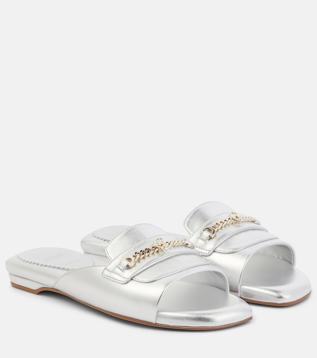 Miss MJ metallic leather mules | Christian Louboutin