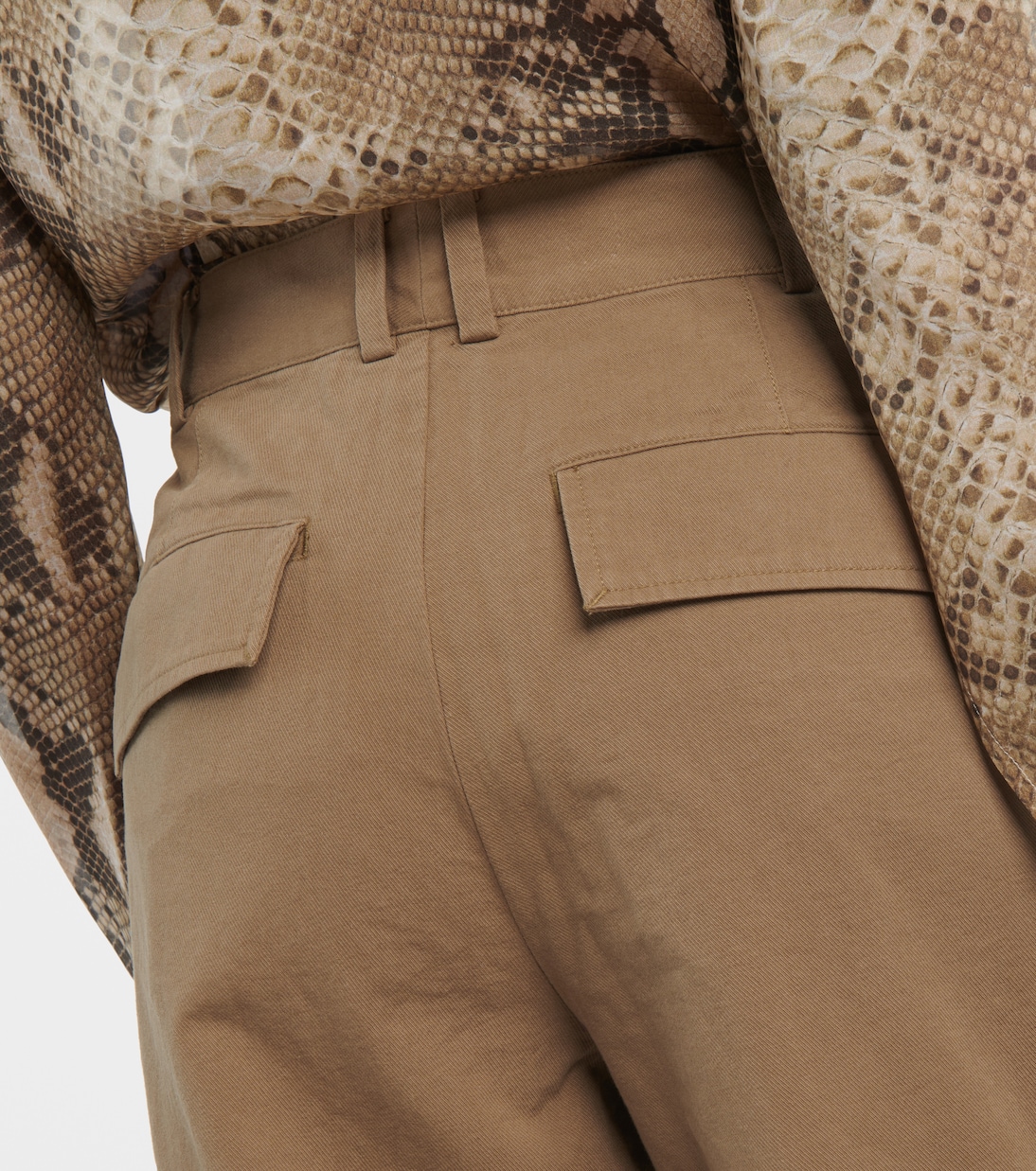 Pantalon ample à taille haute en coton | Vince