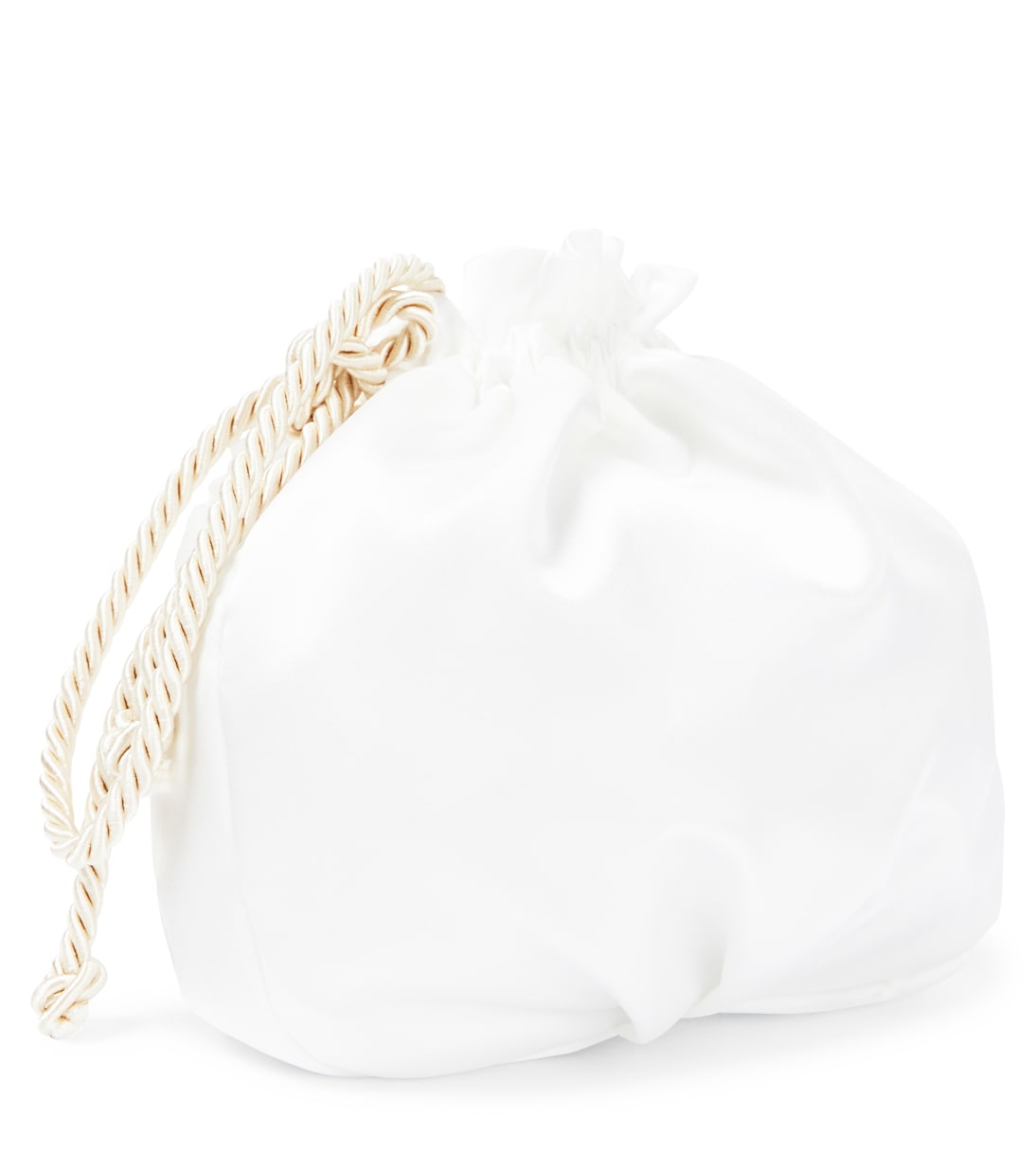 Floral-appliqué satin clutch | Monnalisa