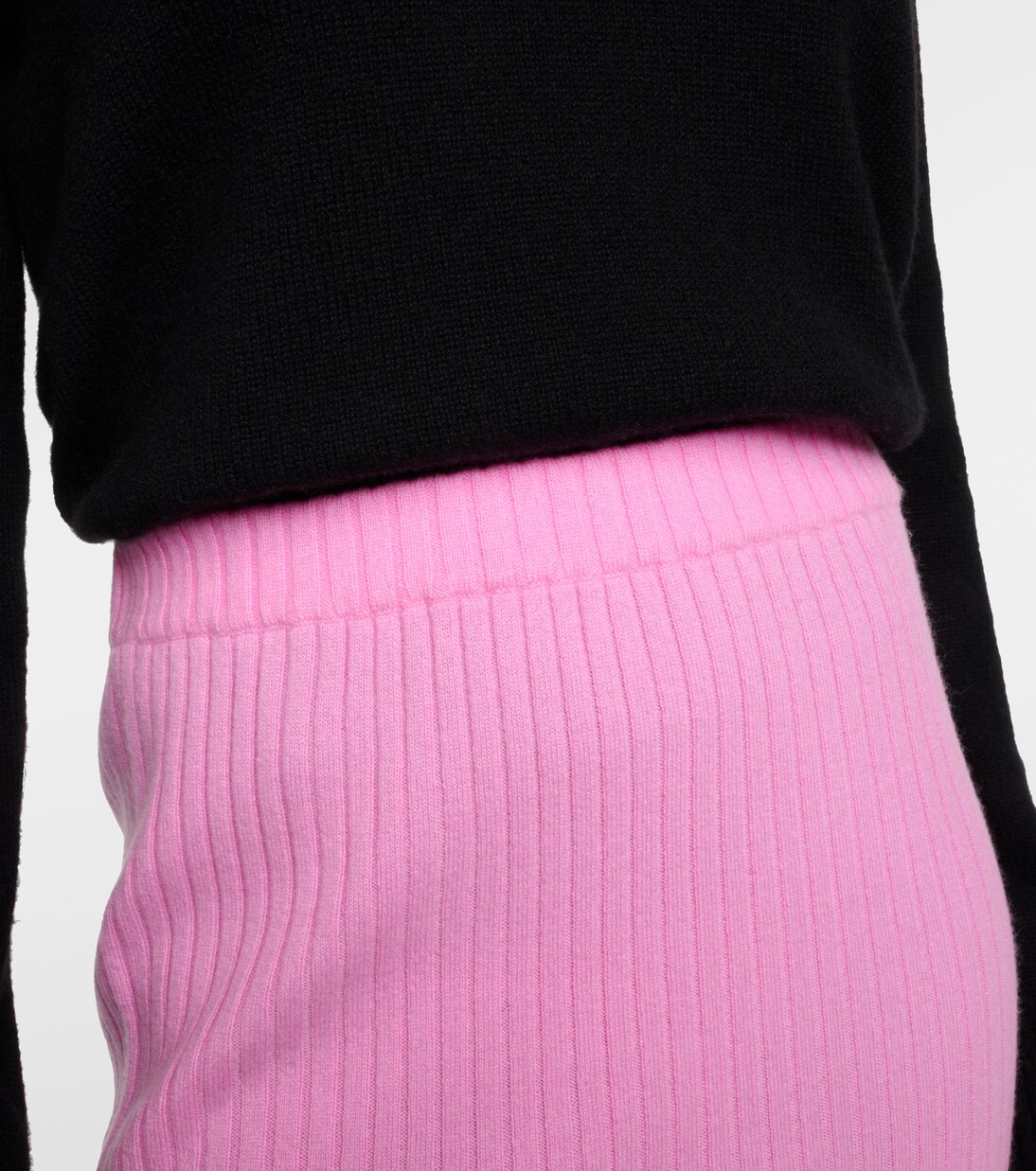 High-Rise-Midirock aus Kaschmir | Jardin des Orangers