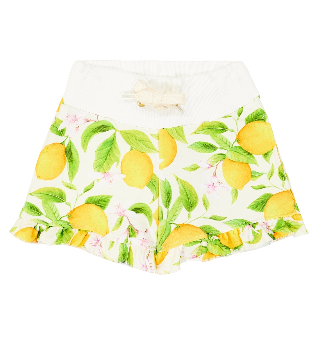 Nerja frill-trimmed printed shorts | Suncracy