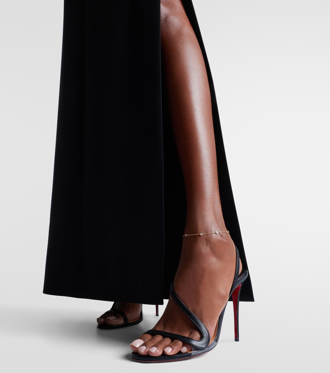 Fußkettchen Diamonds By The Dozen aus 10kt Gelbgold mit Diamanten | Stone and Strand