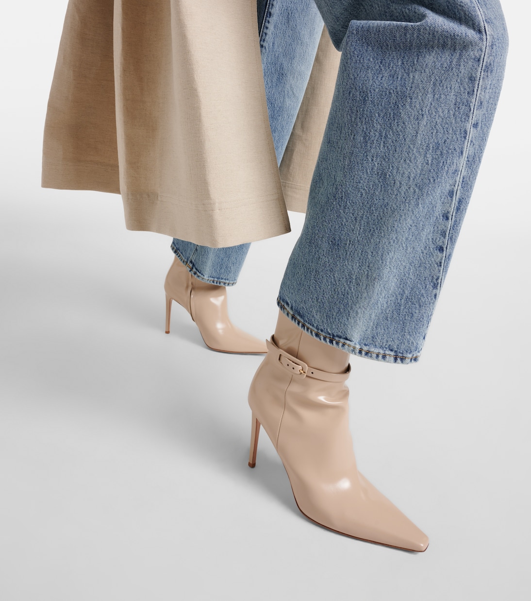 95 patent leather ankle boots | Gianvito Rossi