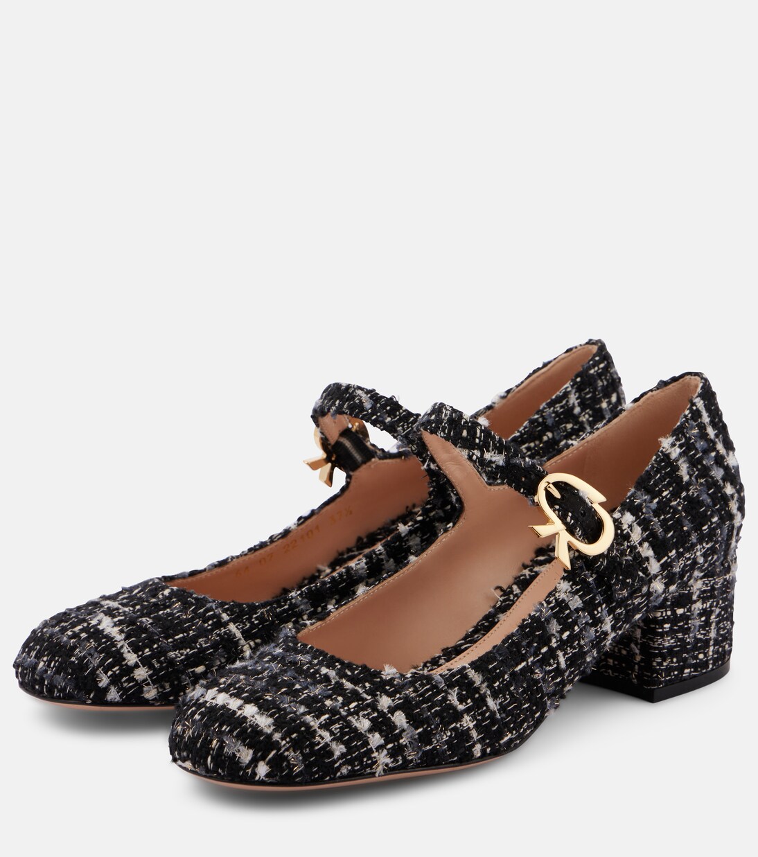 Escarpins Mary Ribbon 45 en tweed | Gianvito Rossi