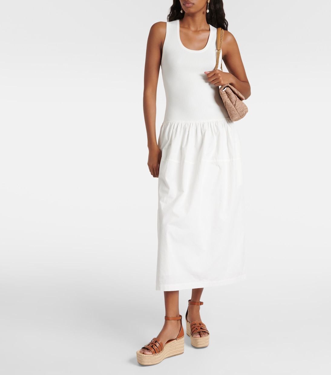 Alpargatas con cuña Ines de piel | Tory Burch