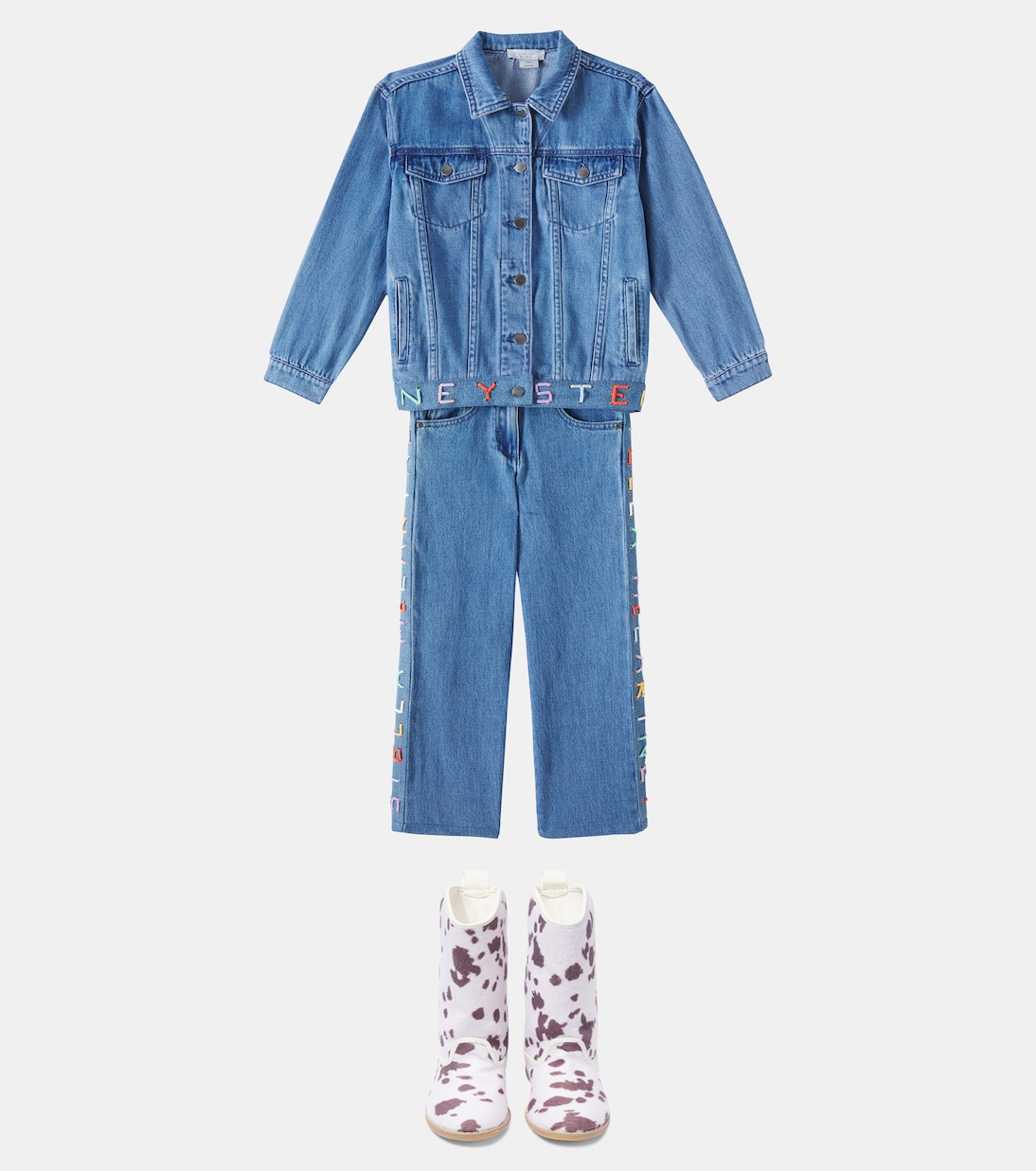 Printed fringed cowboy boots | Stella McCartney Kids