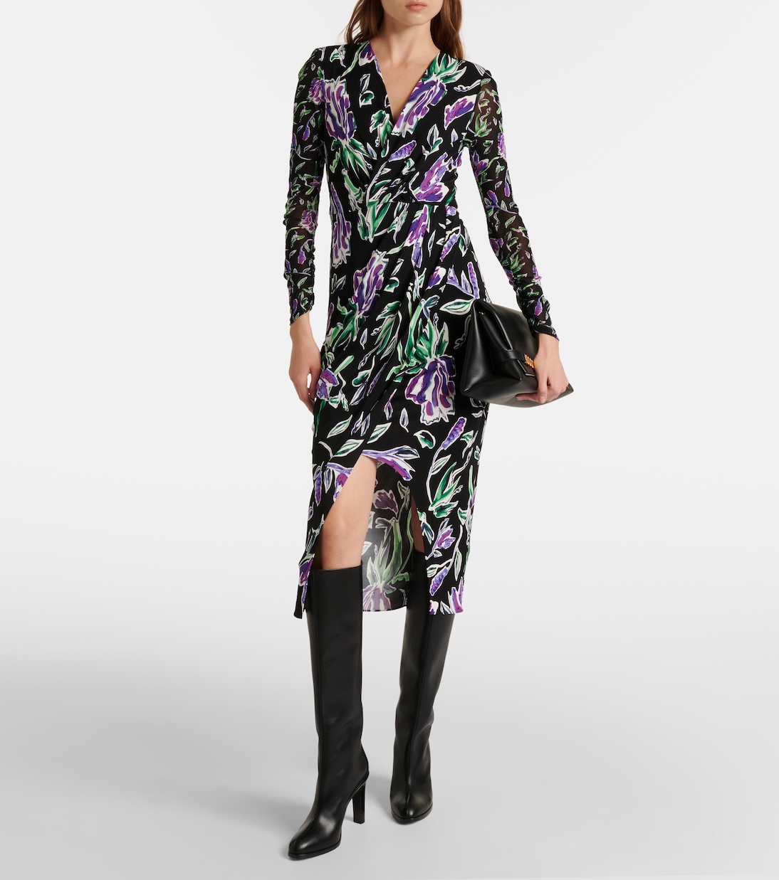 Vivianne floral jersey midi dress | Diane von Furstenberg