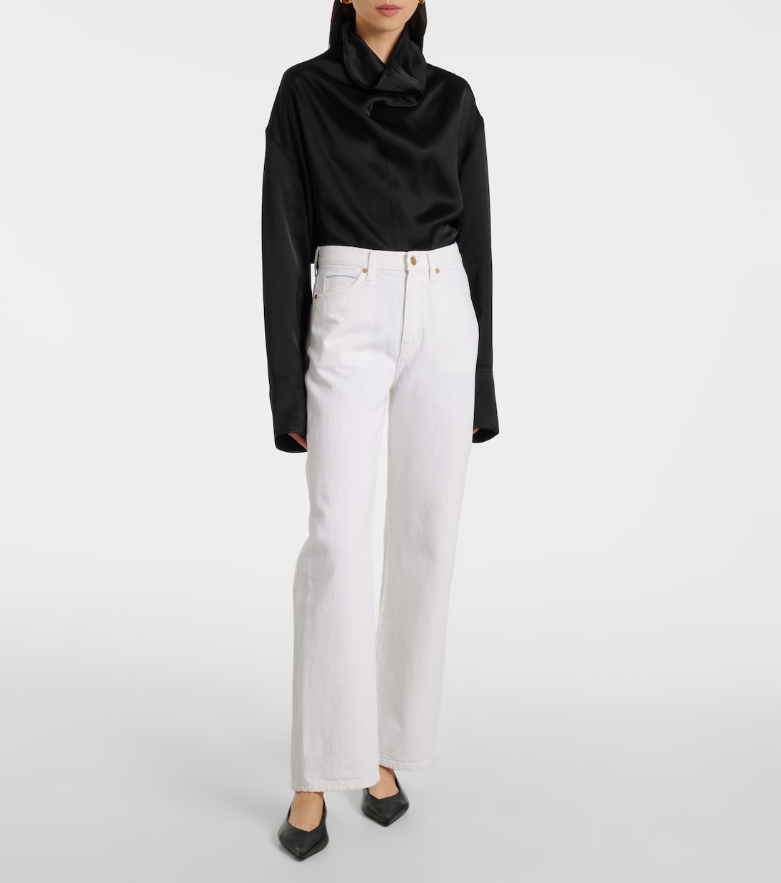 High-Rise Straight Jeans Sade | Tove
