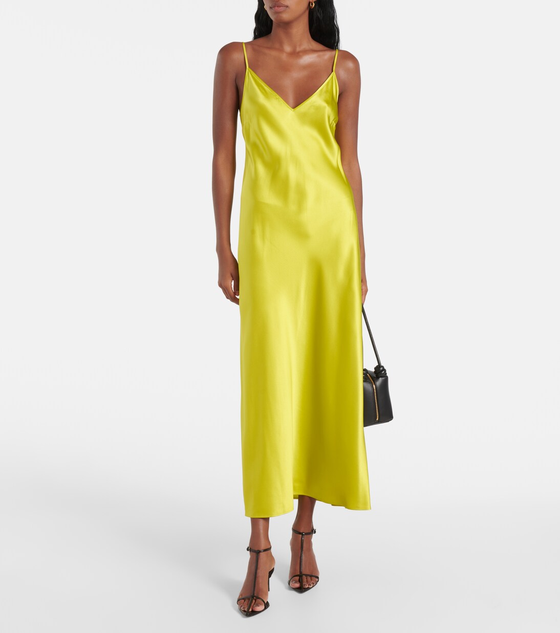 Robe Clea en satin de soie | Joseph