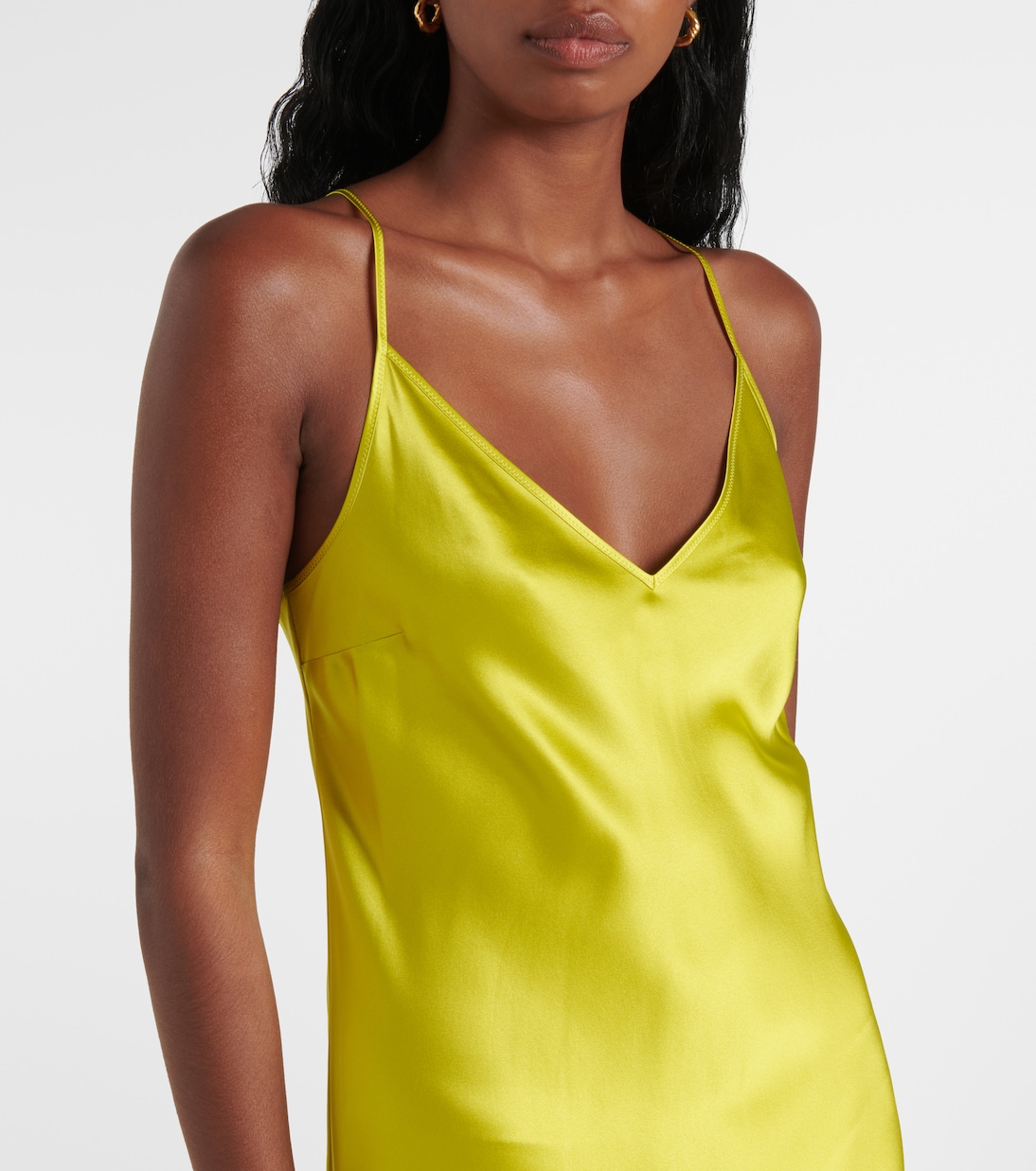 Robe Clea en satin de soie | Joseph