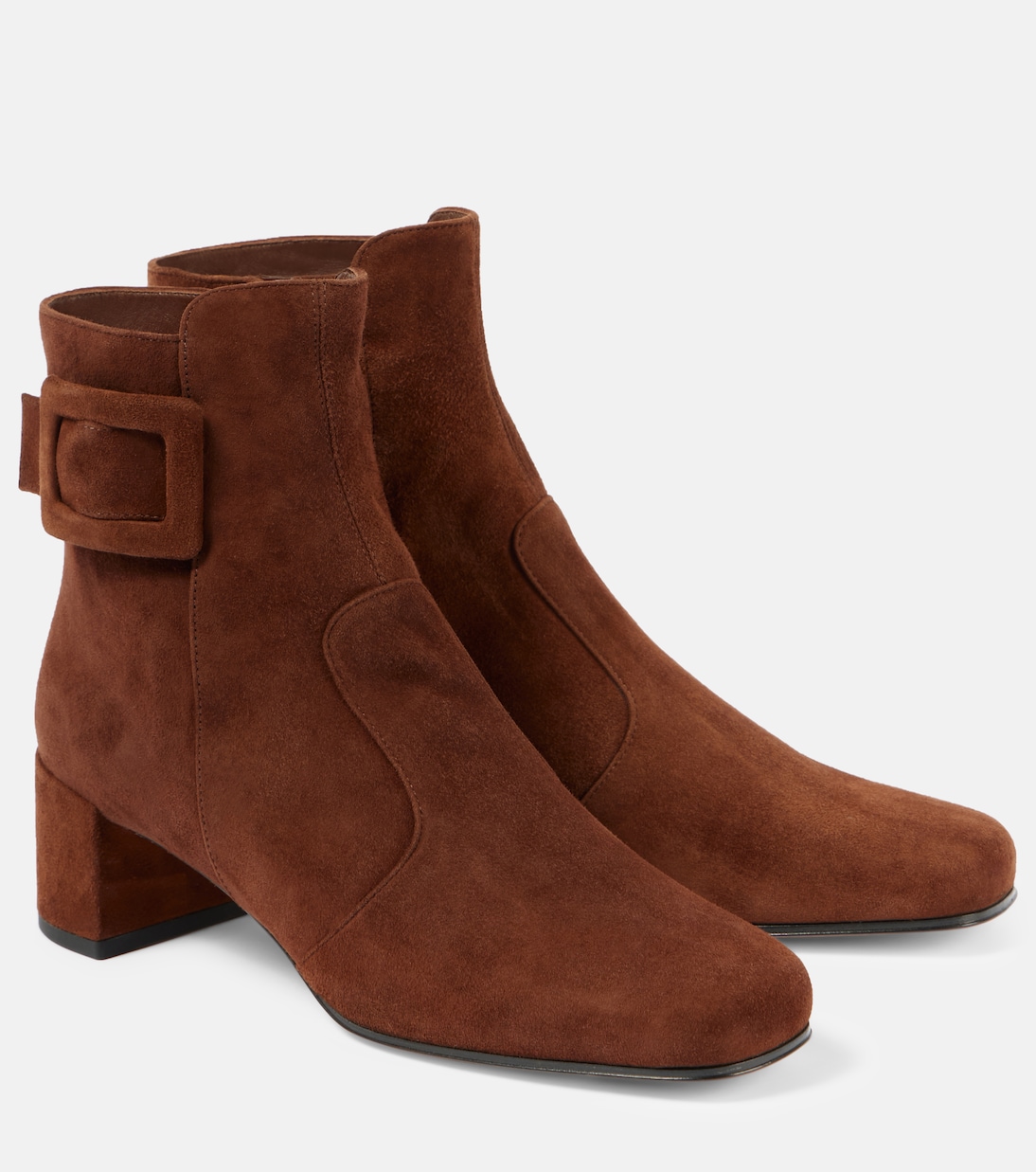 Ankle Boots Tres Vivier Polly aus Veloursleder | Roger Vivier