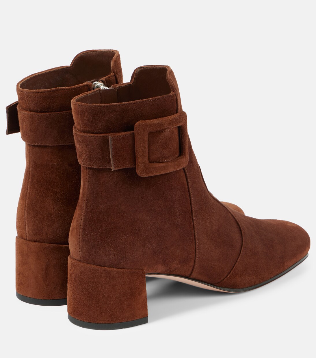 Ankle Boots Tres Vivier Polly aus Veloursleder | Roger Vivier