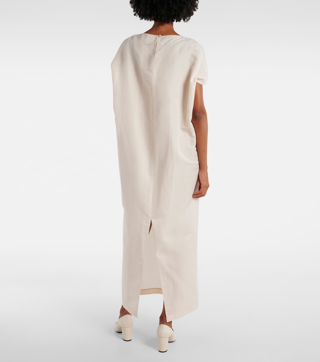 Robe longue Webster en soie et coton | Khaite