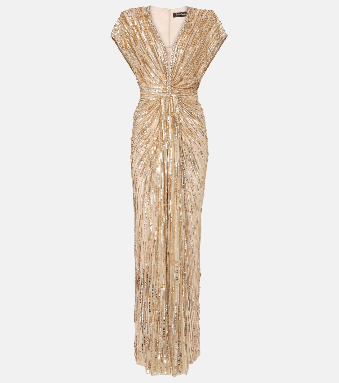 Robe longue Zola en tulle à sequins | Jenny Packham