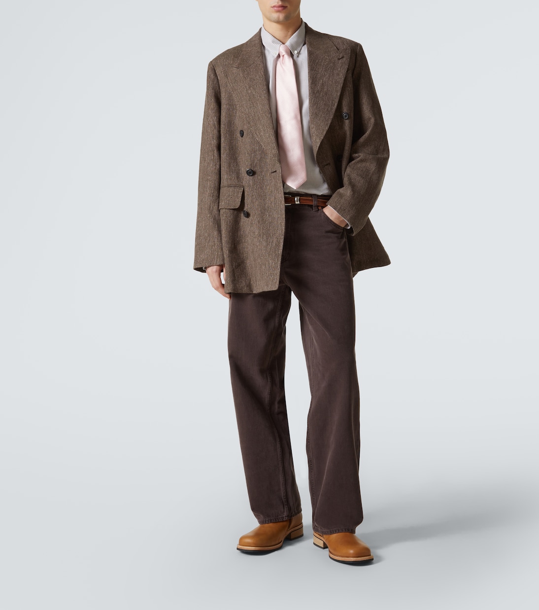 Sharp DB linen and cotton blazer | Our Legacy