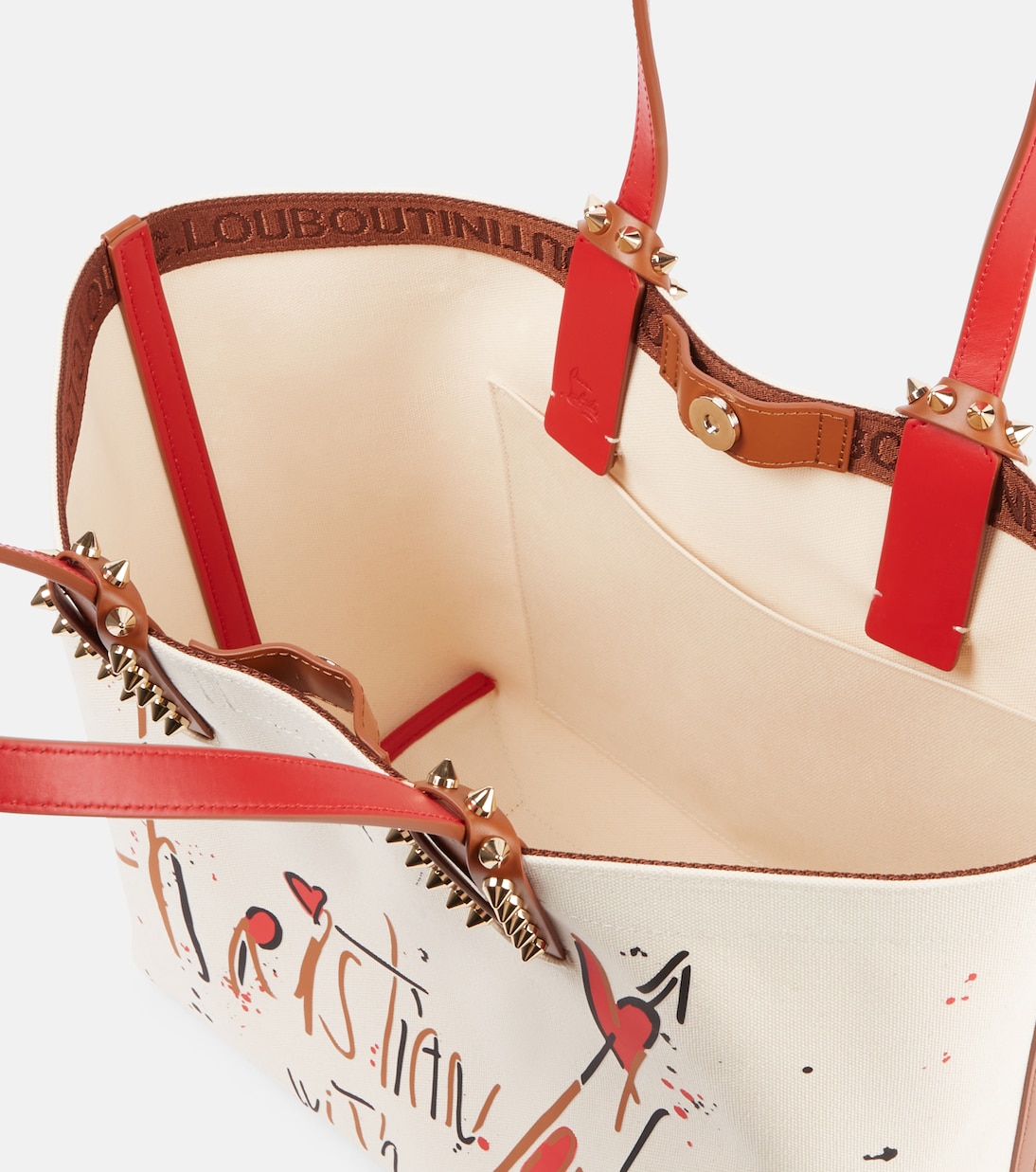 Borsa Cabata Large con pelle | Christian Louboutin