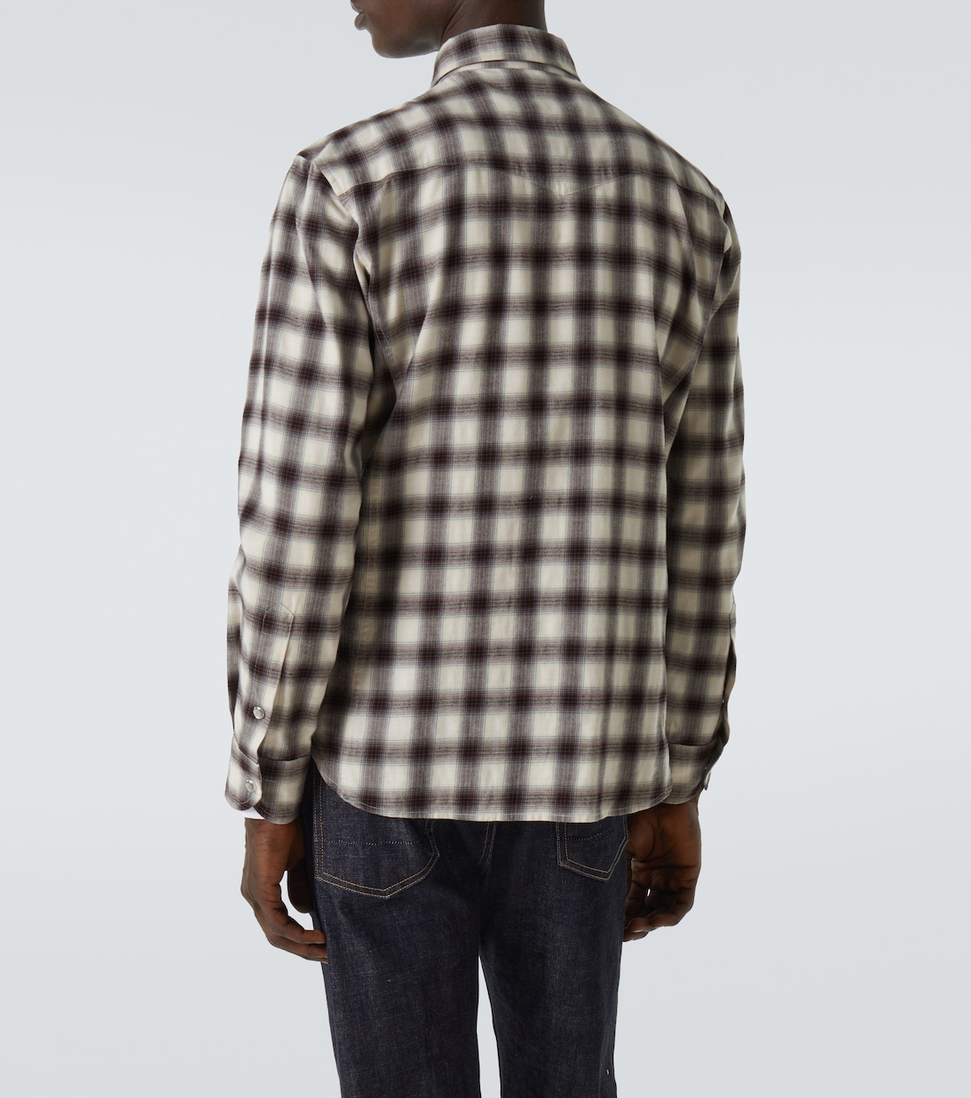 Checked cotton-blend shirt | Tom Ford