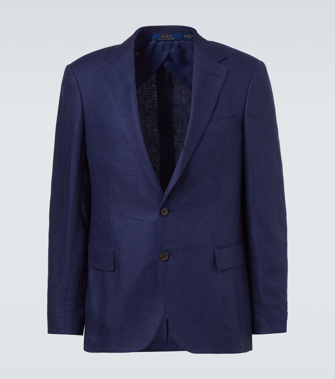 Checked linen-blend blazer | Polo Ralph Lauren