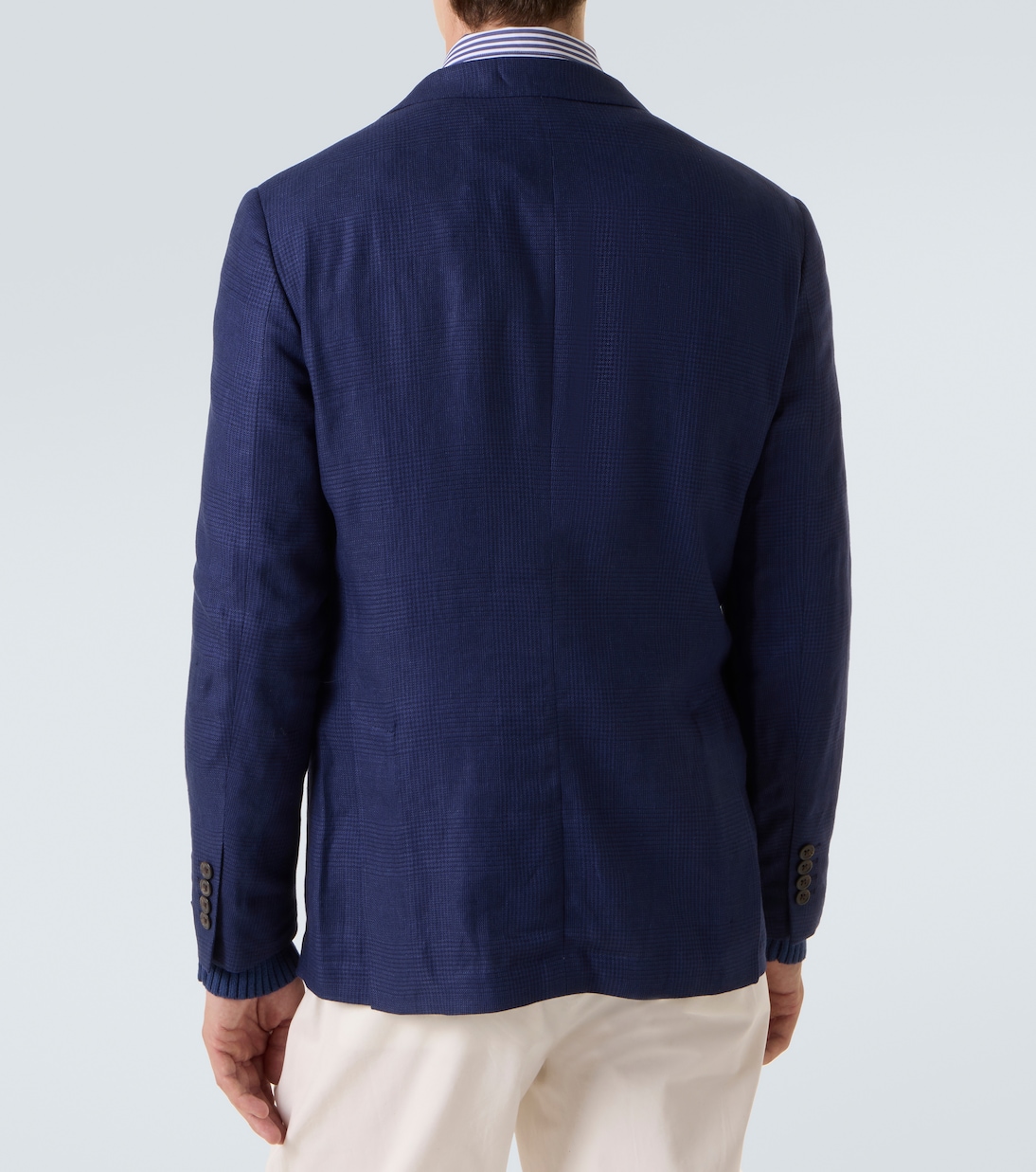 Checked linen-blend blazer | Polo Ralph Lauren