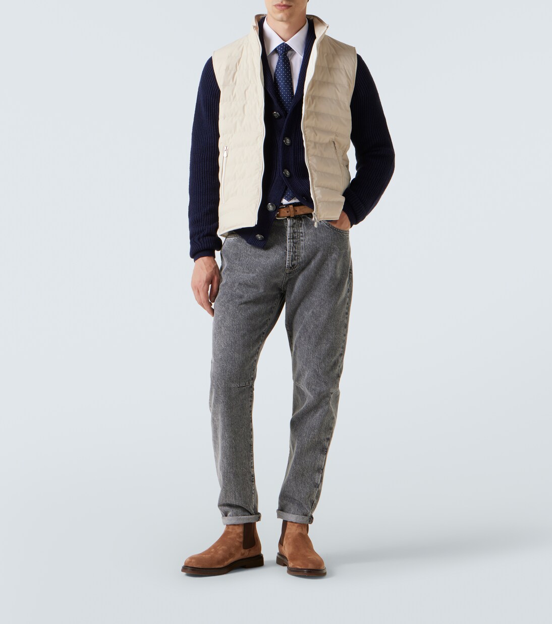 Chelsea Boots aus Veloursleder | Brunello Cucinelli