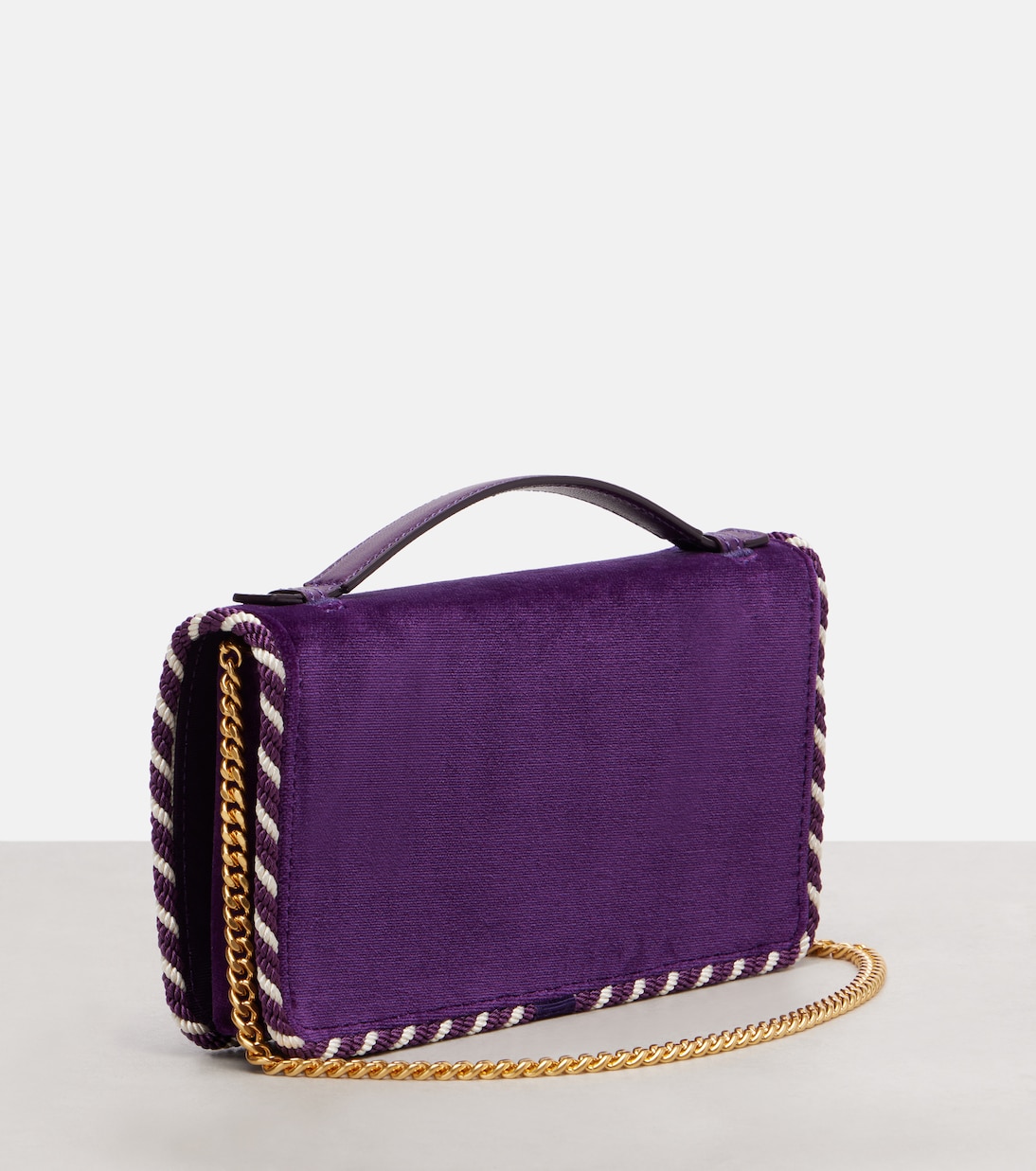 Schultertasche VLogo Mini aus Samt | Valentino Garavani