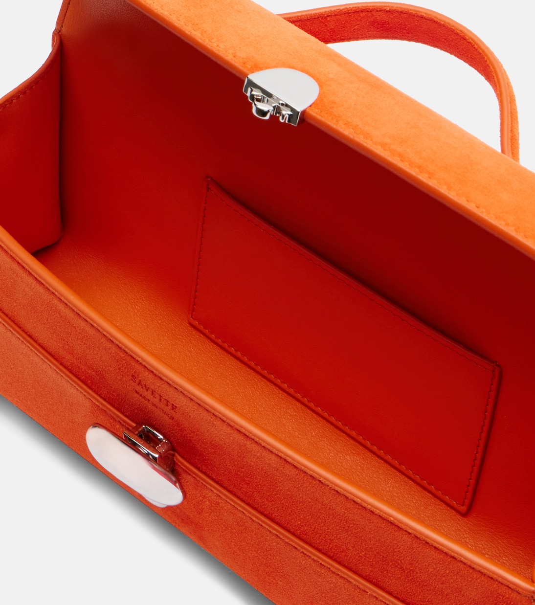 Tote Bag Slim Symmetry aus Veloursleder | Savette