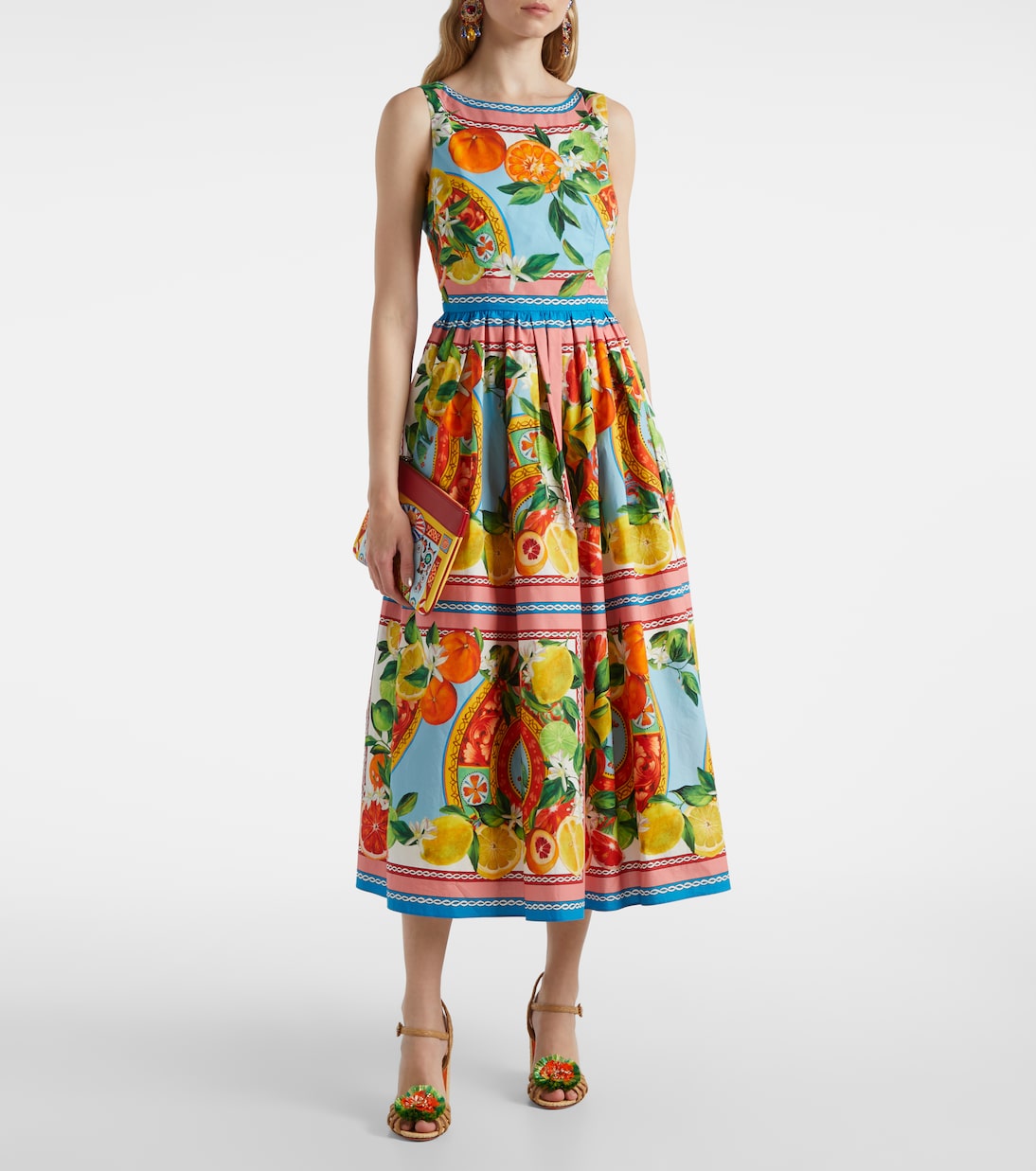 Sandali 90 in rafia con applicazioni | Dolce&Gabbana