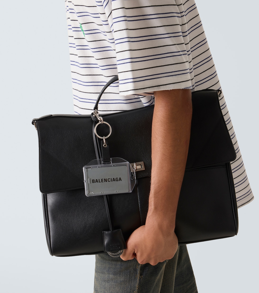 Rodeo leather briefcase | Balenciaga