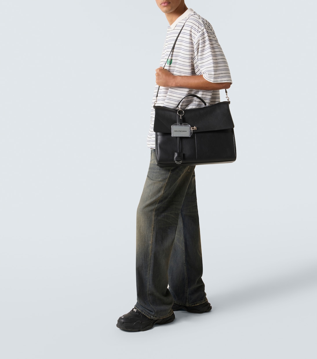 Rodeo leather briefcase | Balenciaga