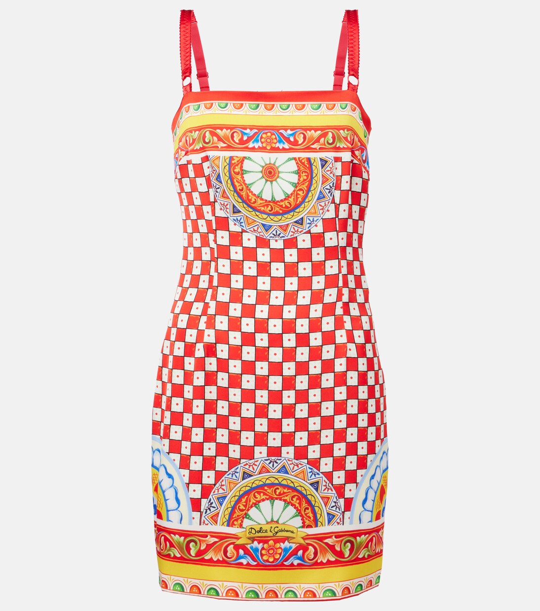 Taormina printed silk-blend minidress | Dolce&Gabbana