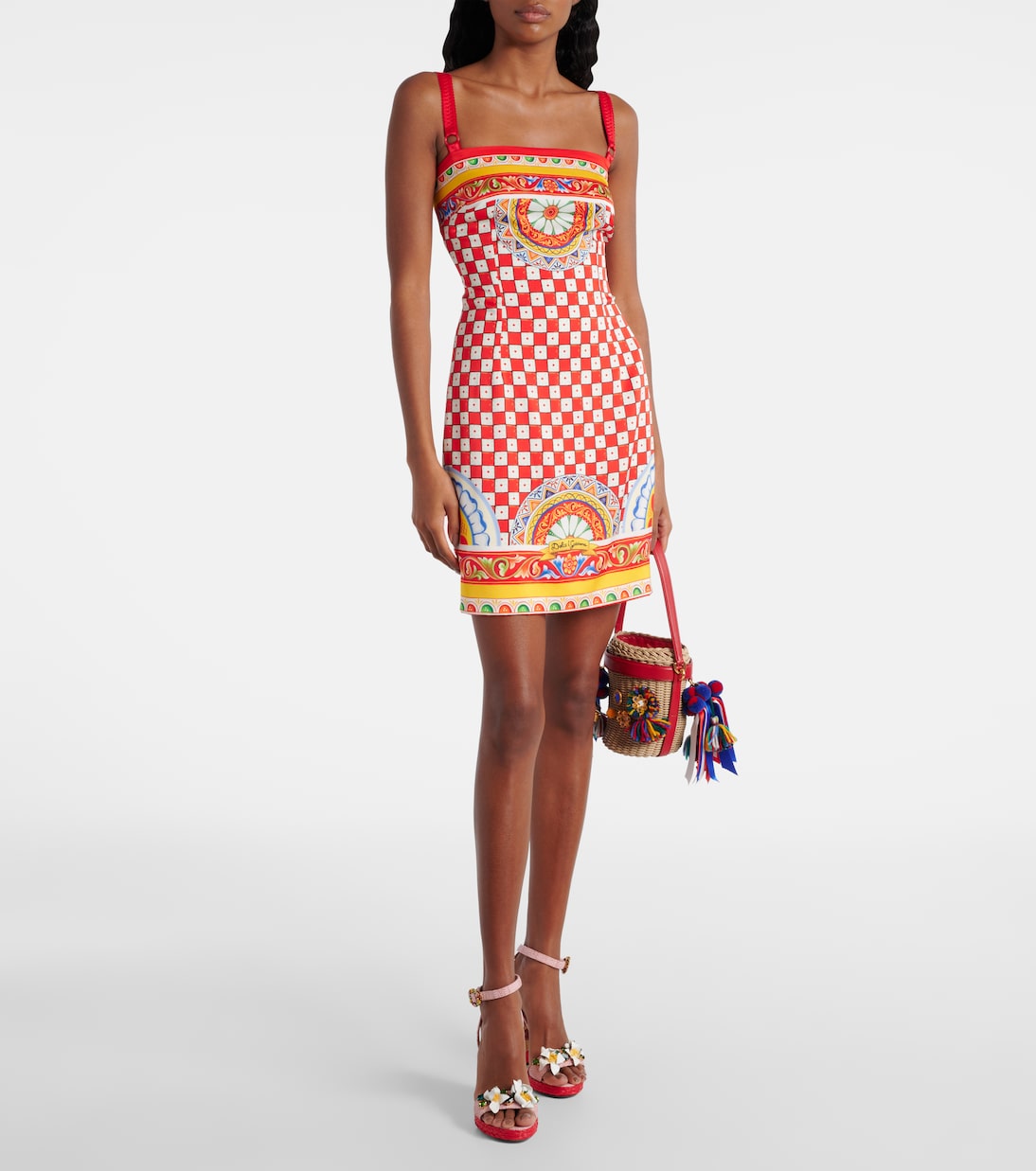 Taormina printed silk-blend minidress | Dolce&Gabbana