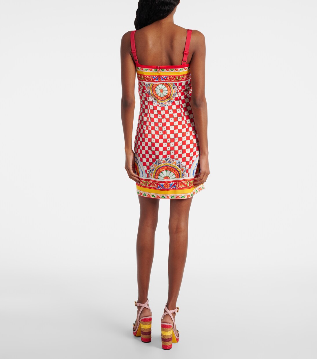 Taormina printed silk-blend minidress | Dolce&Gabbana