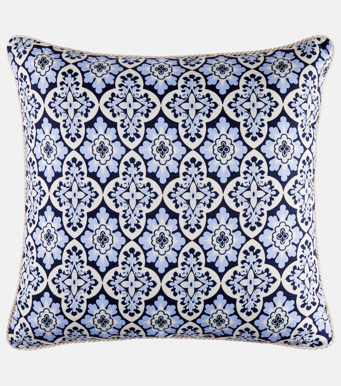 Palazzo Blue cotton cushion | La DoubleJ