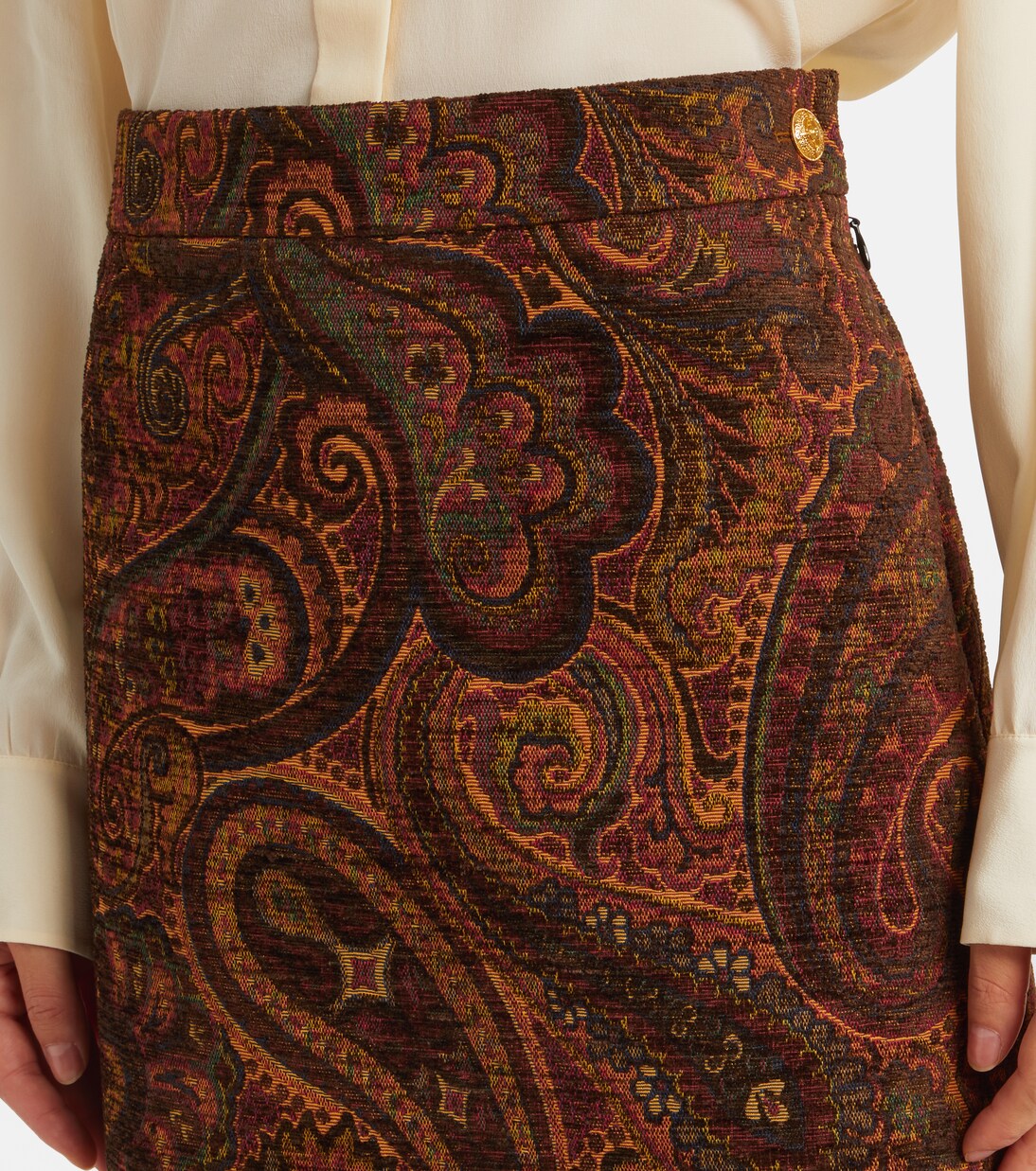 Paisley jacquard miniskirt | Chloé