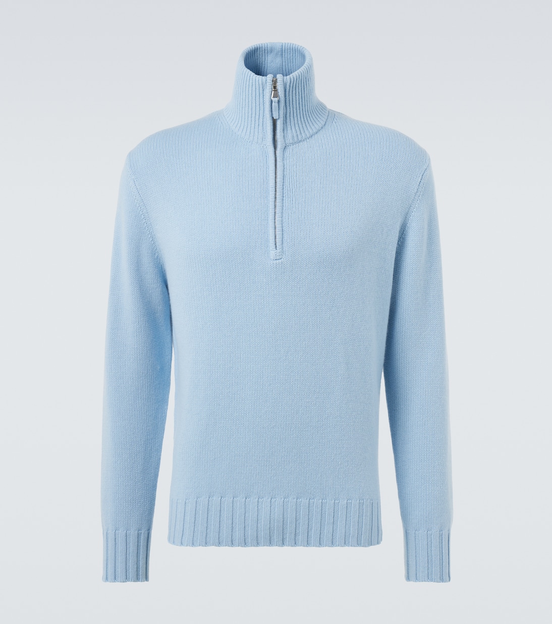 Cashmere half-zip sweater | Allude