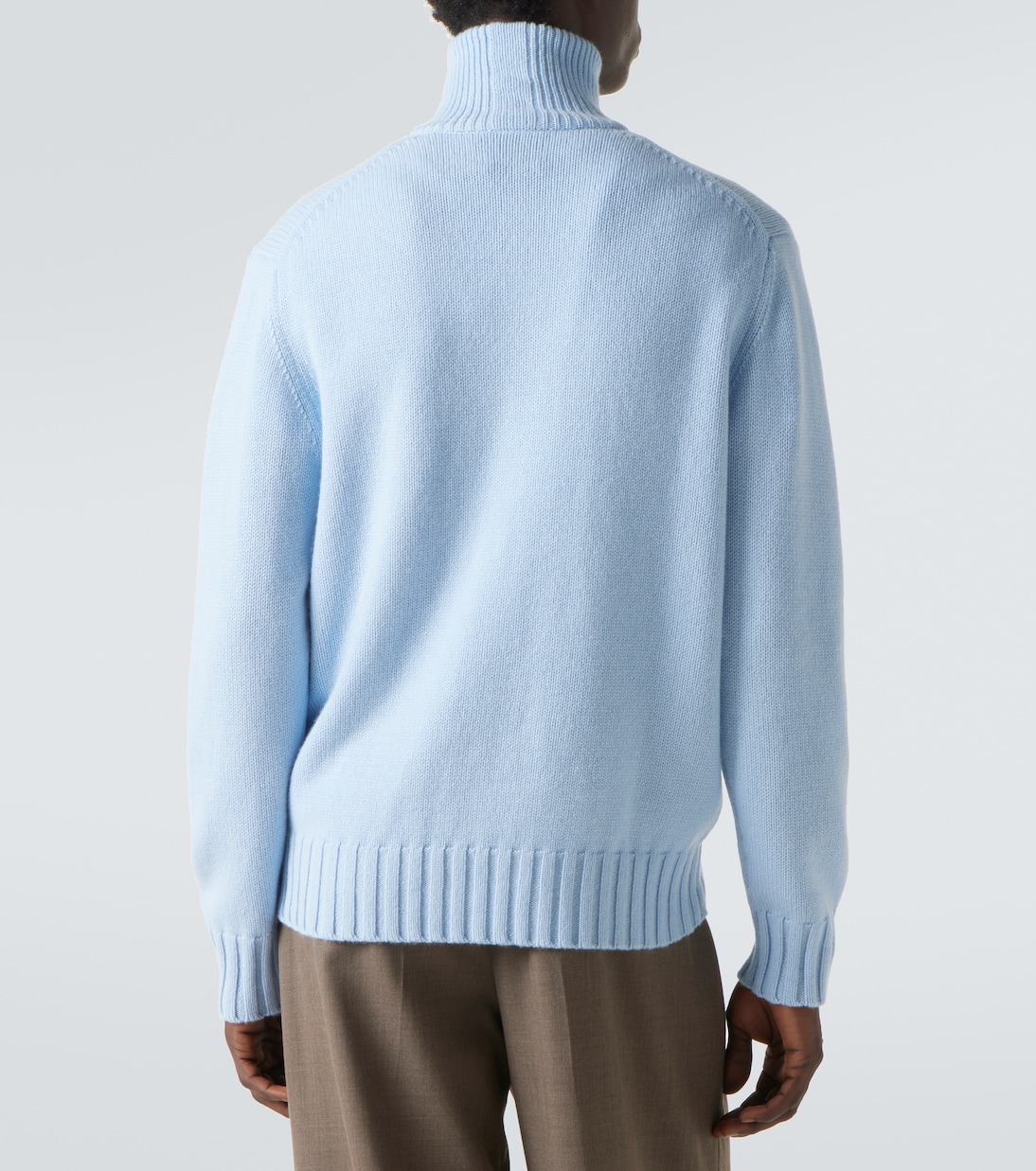 Cashmere half-zip sweater | Allude