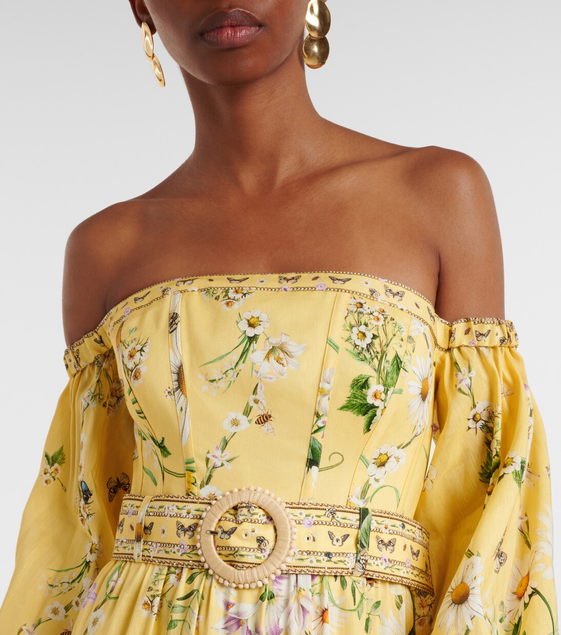 Robe Daisy Chains en lin et soie | Camilla