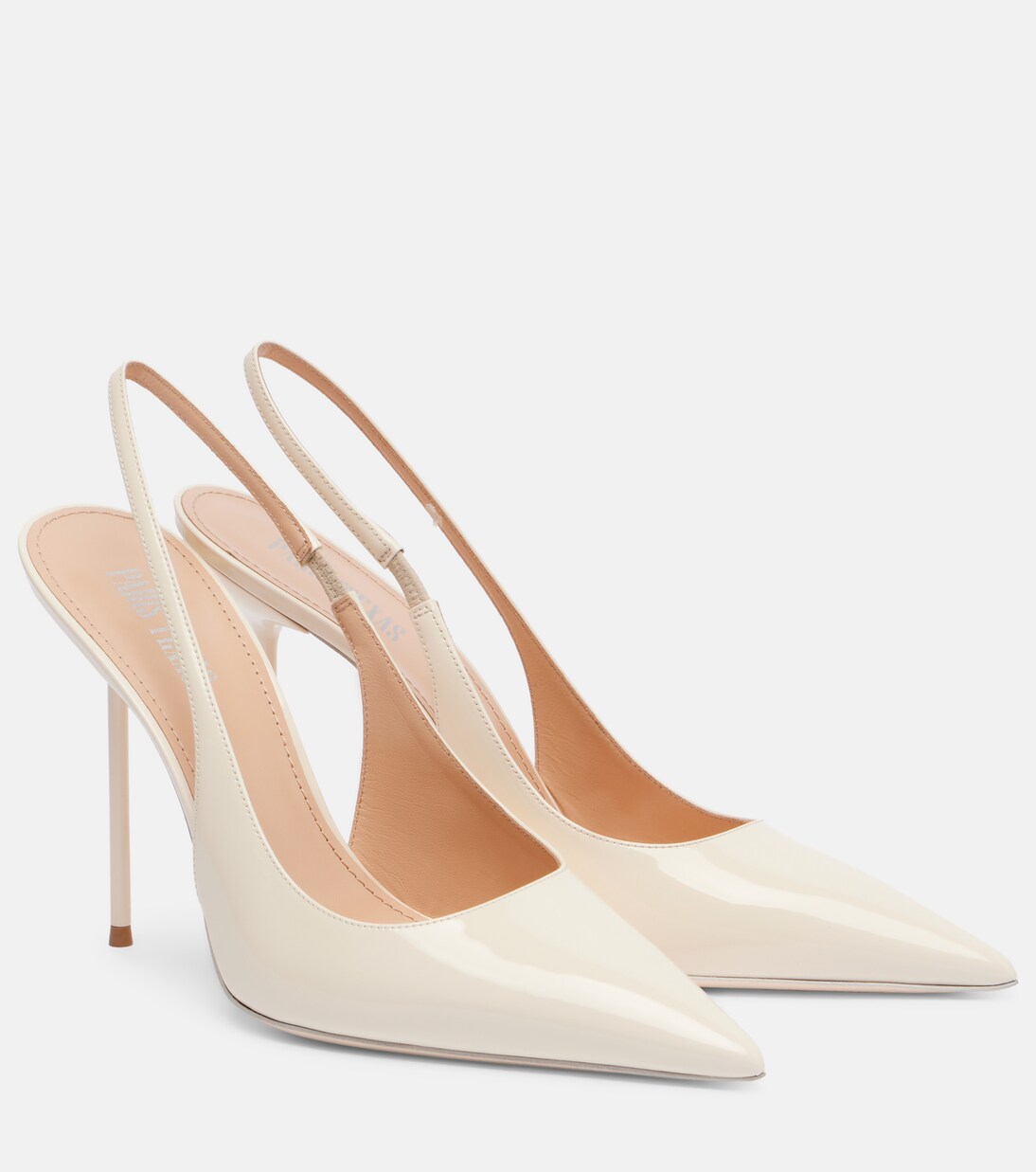 Bridal Lidia 105 patent leather slingback pumps | Paris Texas