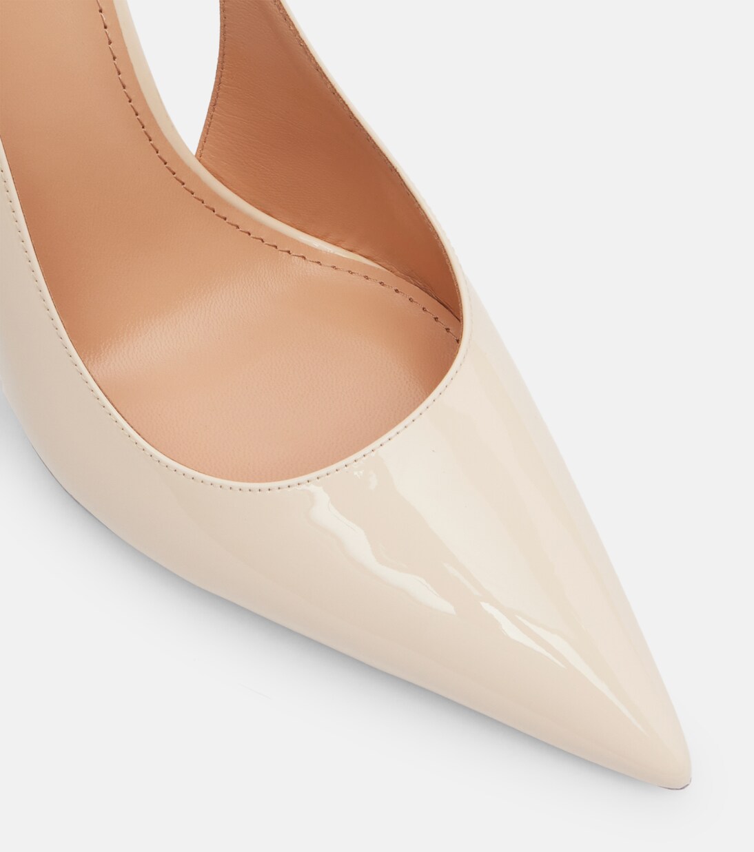 Bridal Lidia 105 patent leather slingback pumps | Paris Texas