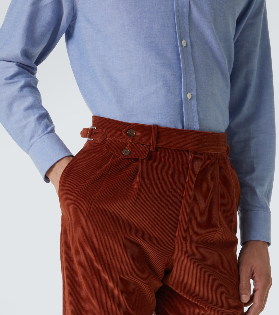 Cotton and silk corduroy pants | Dunhill