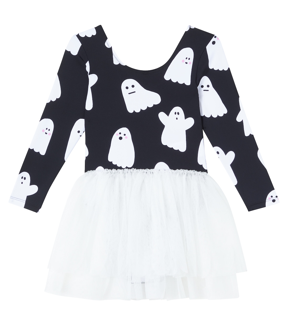 Printed jersey and tulle dress | Stella McCartney Kids