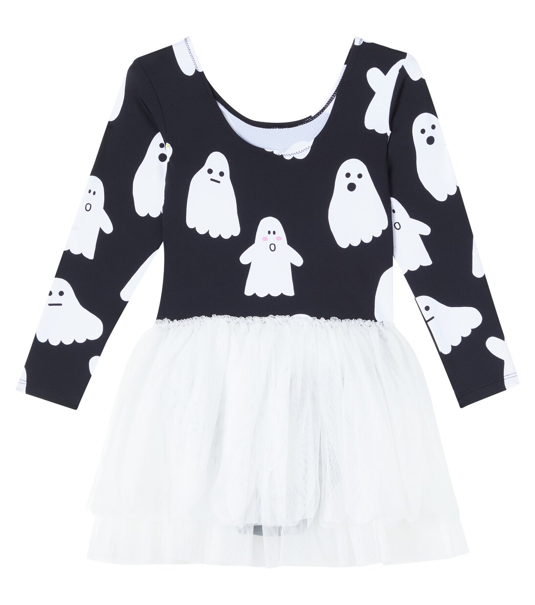 Printed jersey and tulle dress | Stella McCartney Kids