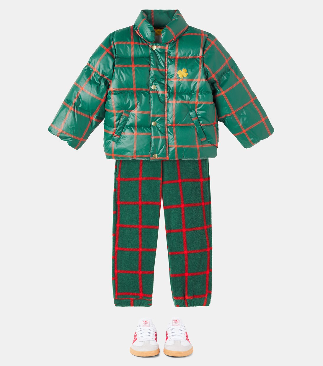 Clover checked puffer jacket | Mini Rodini
