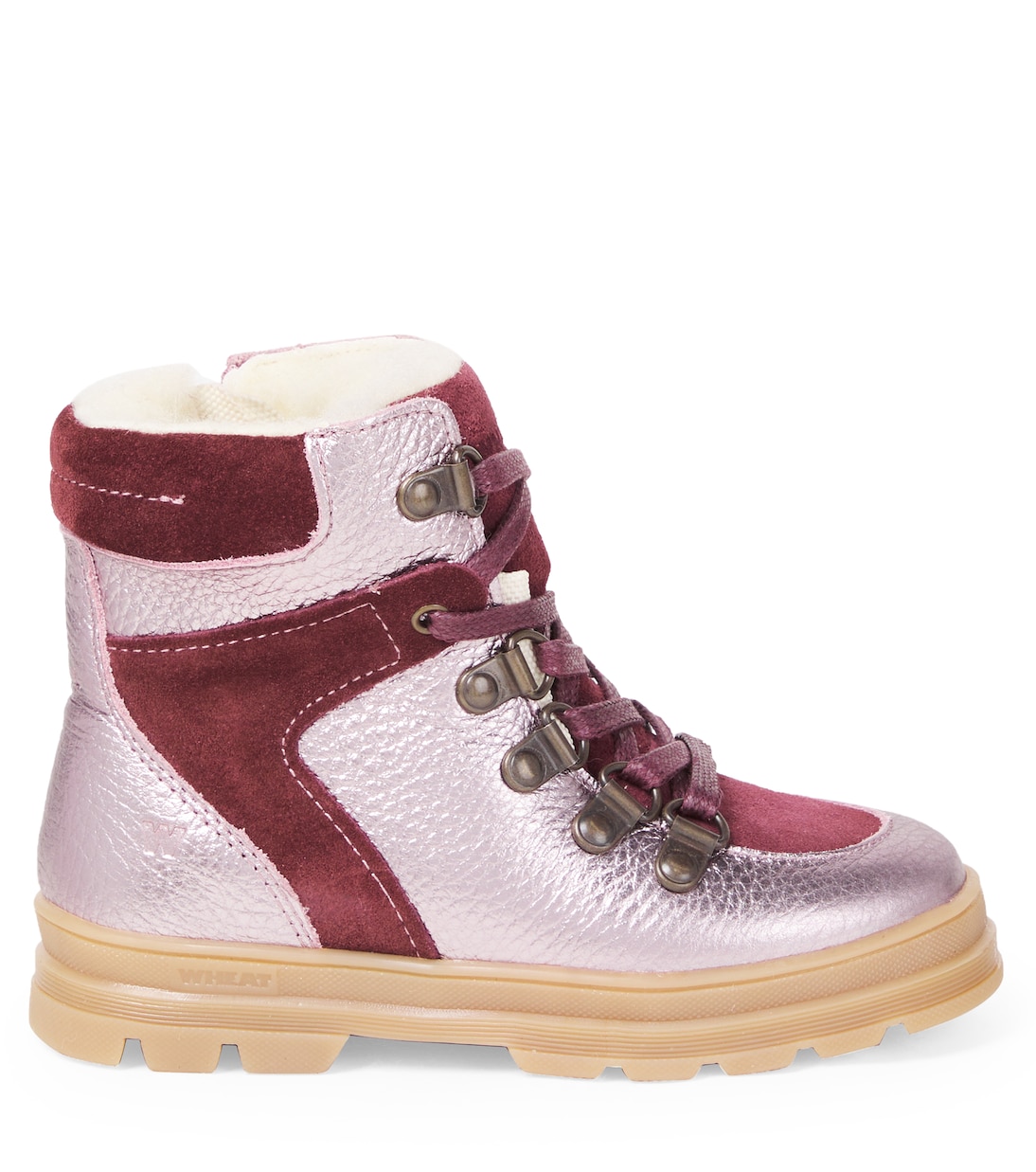 Toni suede-trimmed leather boots | Wheat