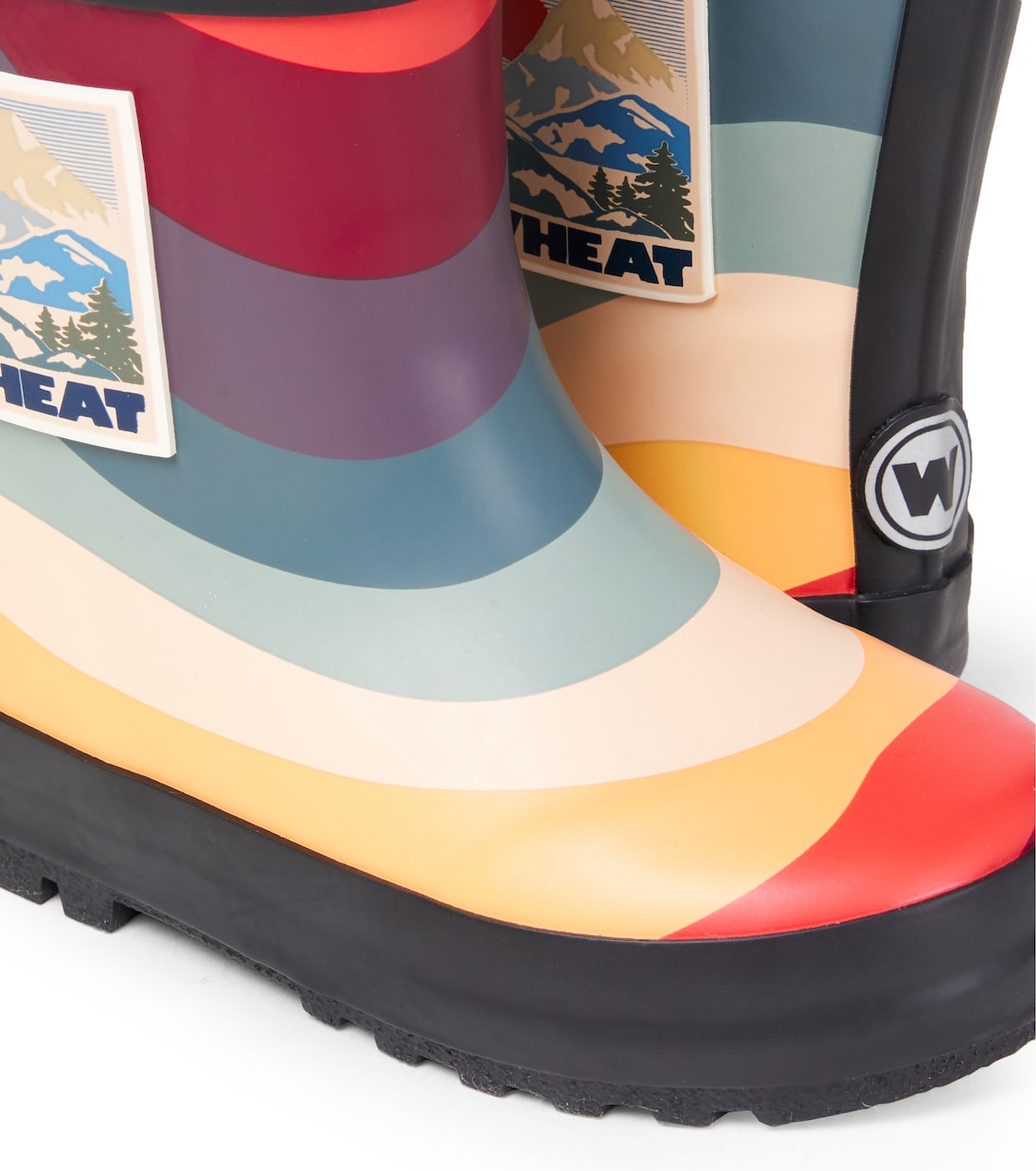 Logo rain boots | Wheat