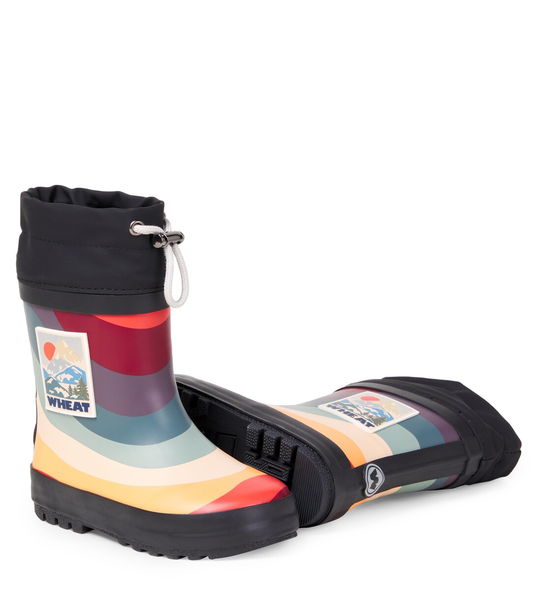 Logo rain boots | Wheat