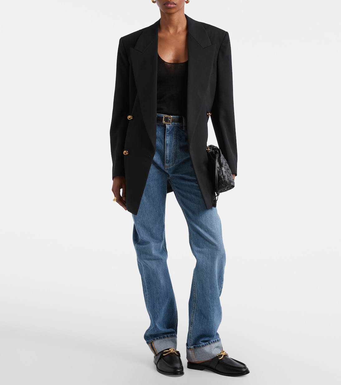 Jean droit à taille haute | Bottega Veneta