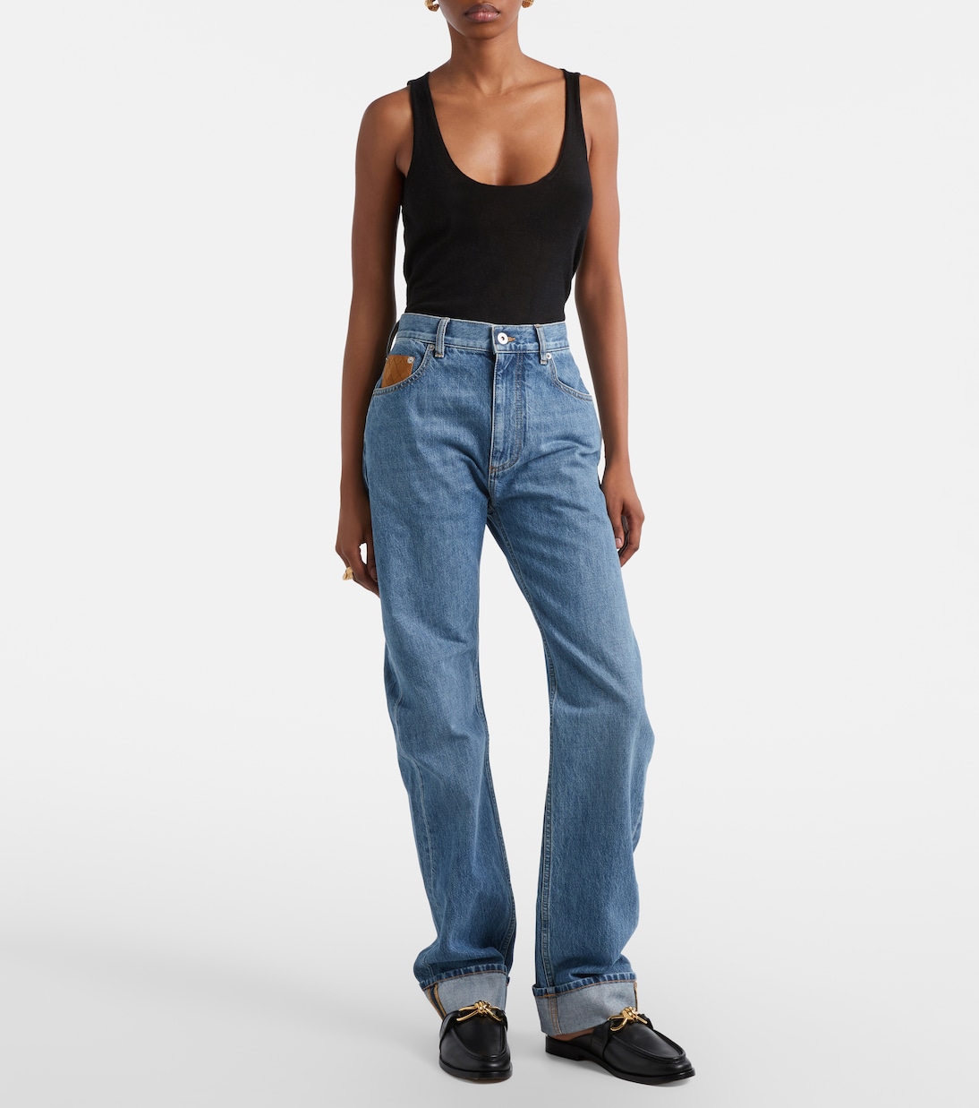 Jean droit à taille haute | Bottega Veneta