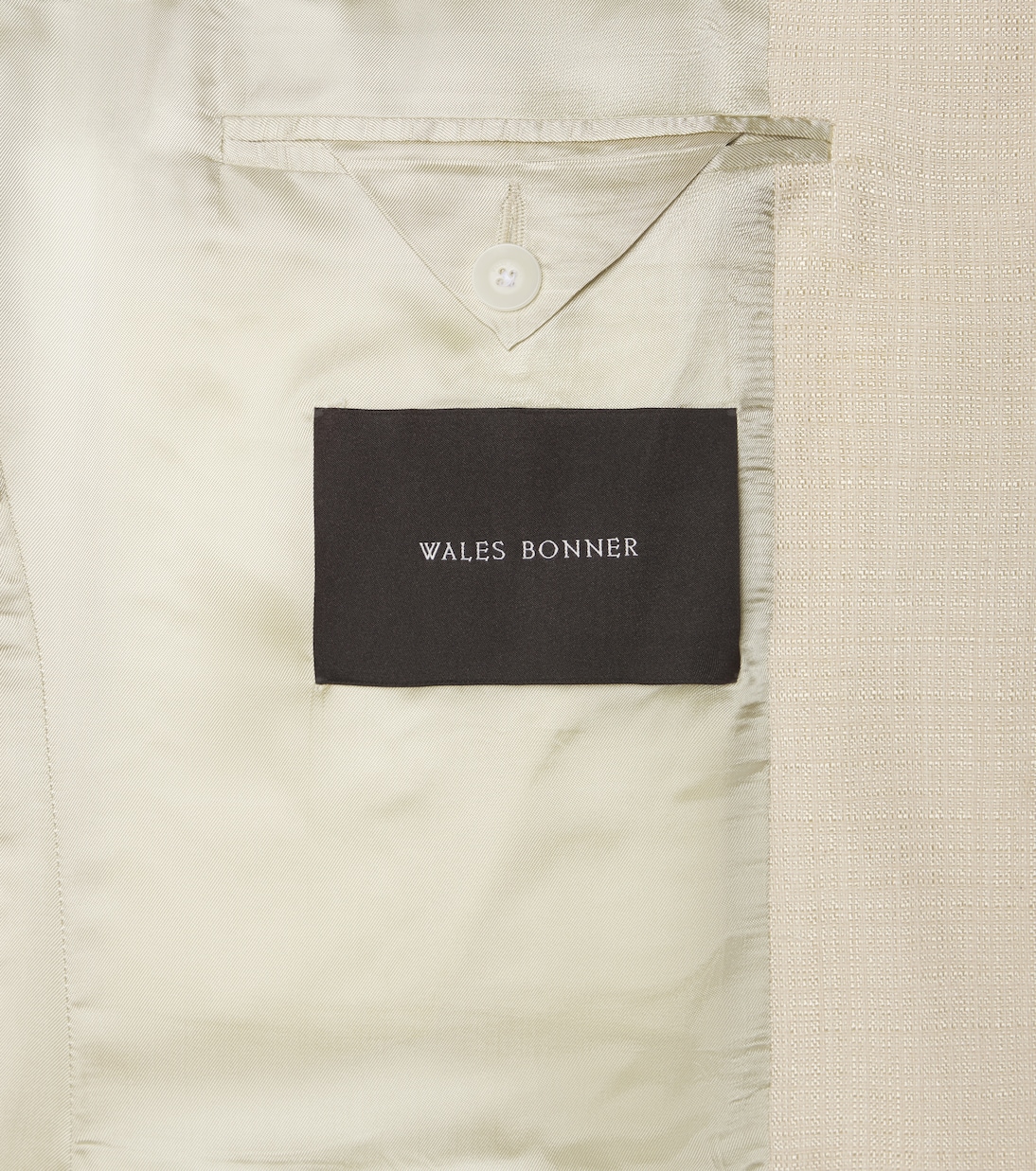 Blazer Alto bordé de satin | Wales Bonner